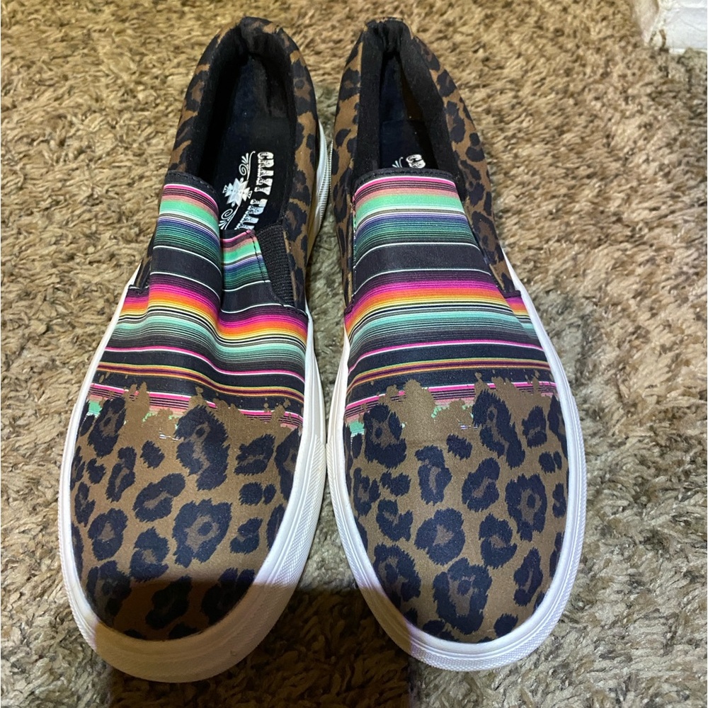 Crazy Train Slip Ons
